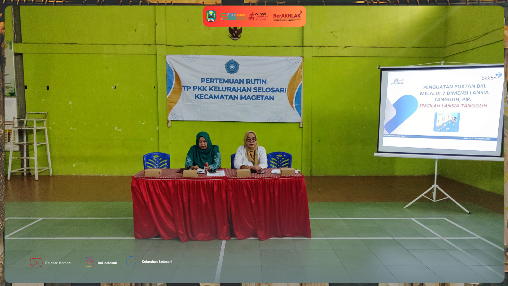 PERTEMUAN RUTIN  TP PKK  KELURAHAN SELOSARI