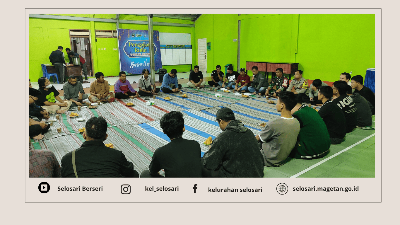 KARANG TARUNA SELOSARI MUDA DAN KELURAHAN SELOSARI MENGADAKAN RAPAT DALAM RANGKA MEMPERSIAPKAN MEMPERINGATI HARI BESAR NASIONAL