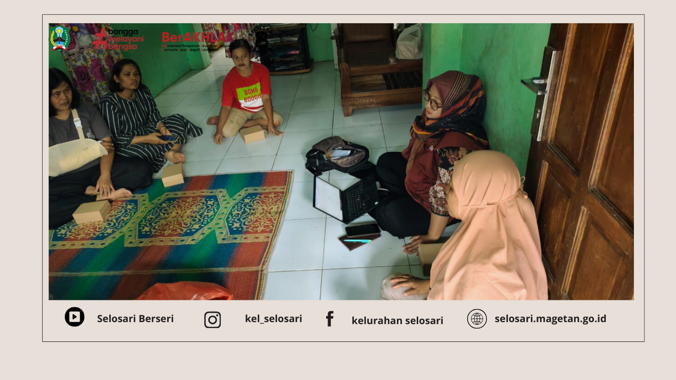 PERTEMUAN RUTIN PKH DI KELURAHAN SELOSARI BERSAMA PENDAMPING PKH KECAMATAN MAGETAN.